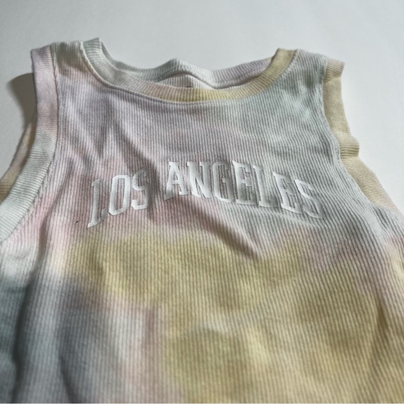 Hollister Tie-Dye Tank Top Ribbed “LOS ANGELES” Size XXS - Picture 3 of 6